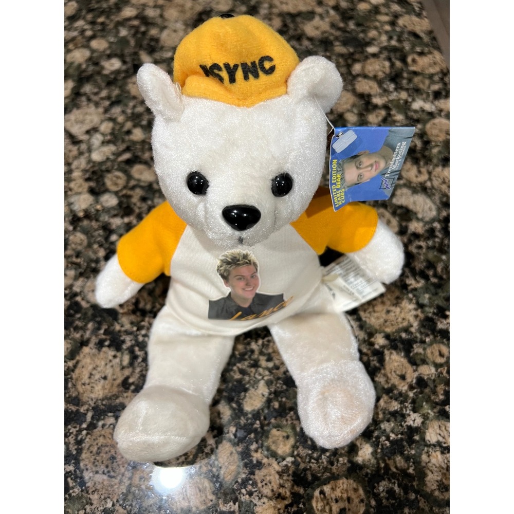 Vintage NSYNC Lance Bass Rare Bear Cubs Plush Limited Edition 2000 Winterland